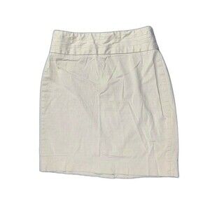 Banana Republic Size 4 Womens Beige Skirt Above Knee Stretch Back Zip